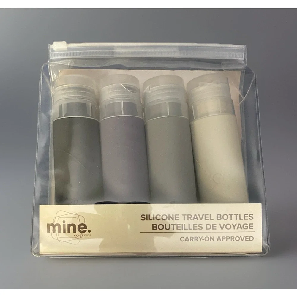 My Tagalongs Multi-Color 2.7oz Silicone Travel Bottles 4 Pack